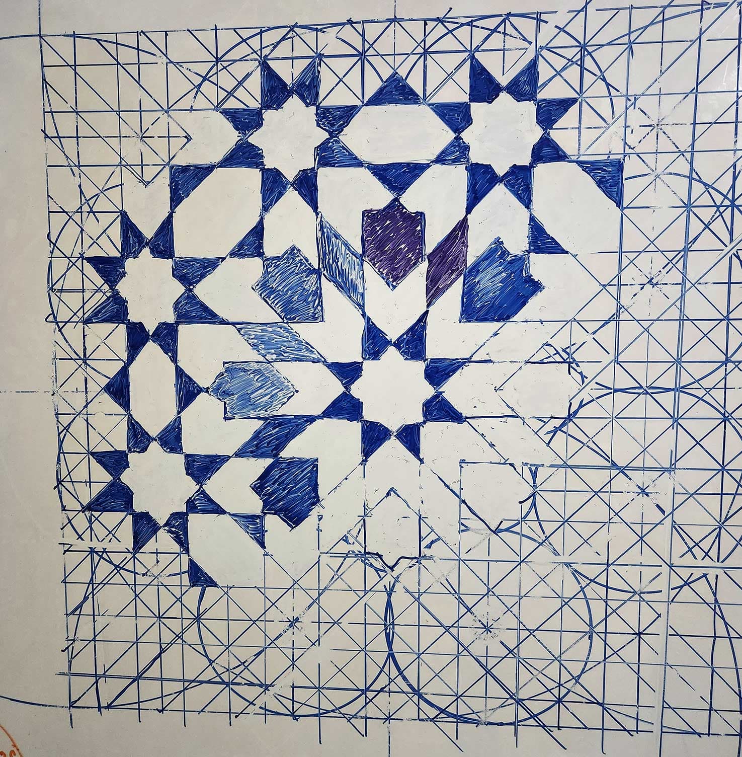 Composição geométrica colorida produzida pela Artemétrica